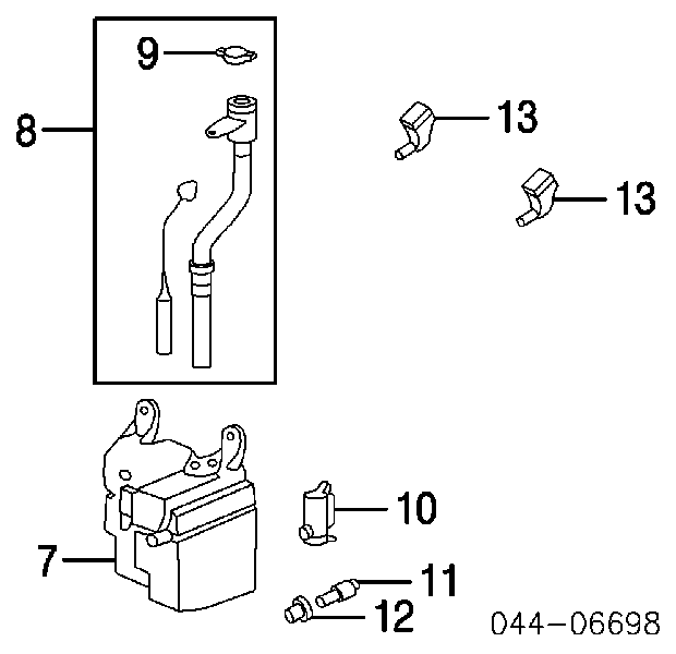 Форсунка омивача лобового скла 8538148020 Toyota