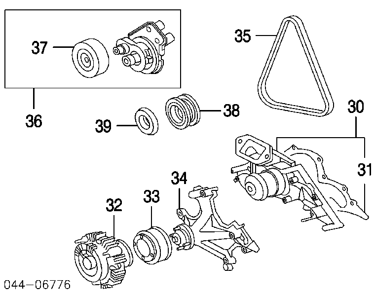 9008091173 Toyota Поліклиновий ремінь