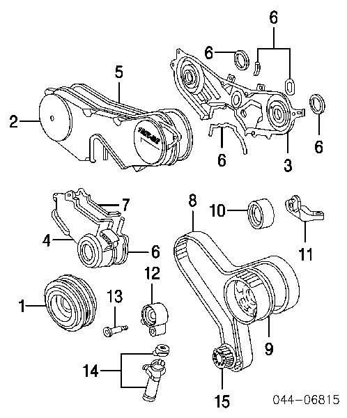 Зірочка приводу коленвала двигуна Toyota 135210A010 ціна, від 39.55 USD