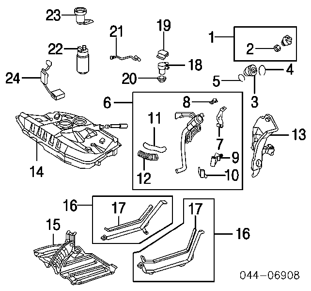 Фільтр паливний Toyota 2330023040