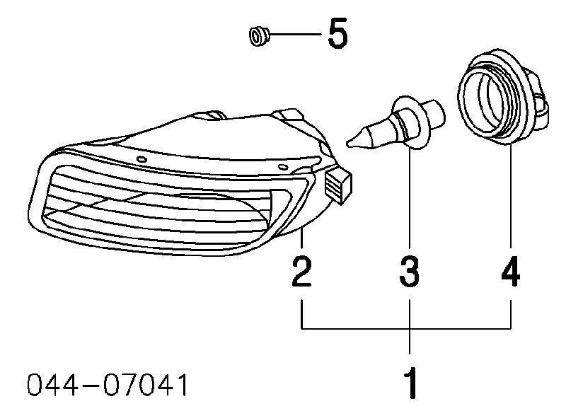 8121102060 Toyota фара протитуманна, права