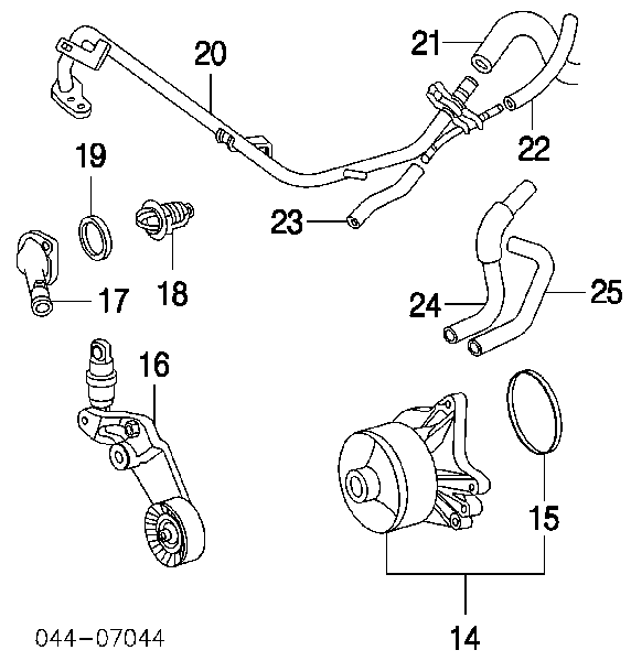 Ремінь приводний, агрегатів 9091602474 Toyota