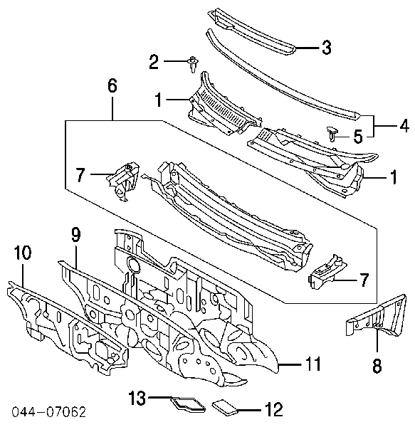 9008046196 Toyota Пістон (кліп) кріплення підкрилки переднього крила