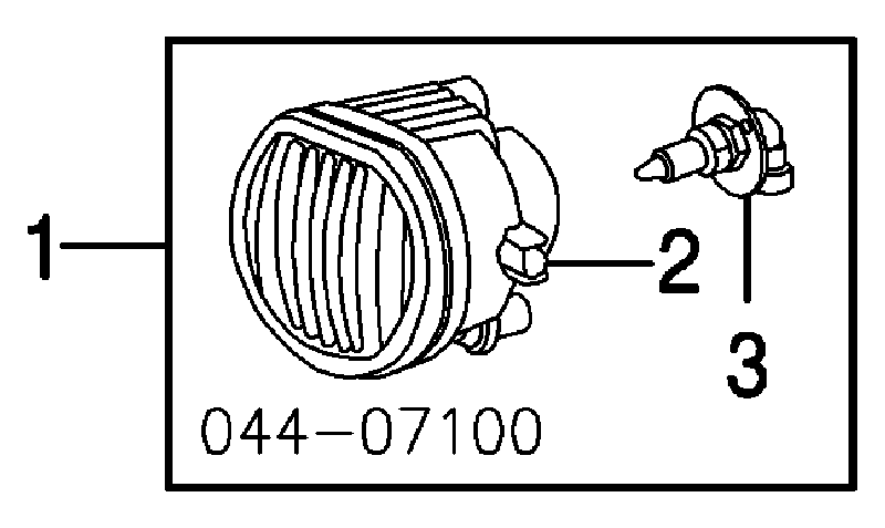 Фара протитуманна, ліва 8122001010 Toyota