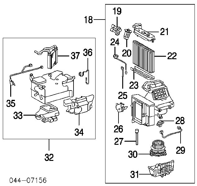 8710752020 Toyota радіатор пічки (обігрівача)