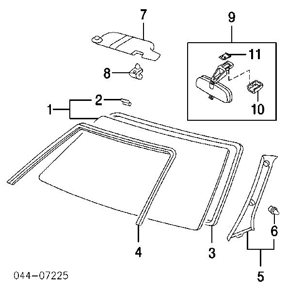 5610102020 Toyota Автомобільне скло