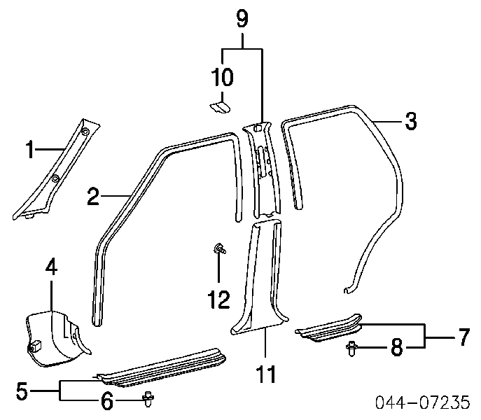 Лобове скло 0940910304 Subaru