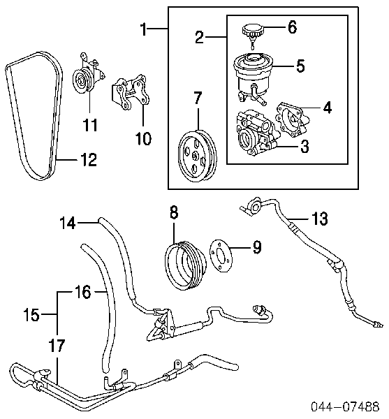 4431004110 Toyota Насос гідропідсилювача