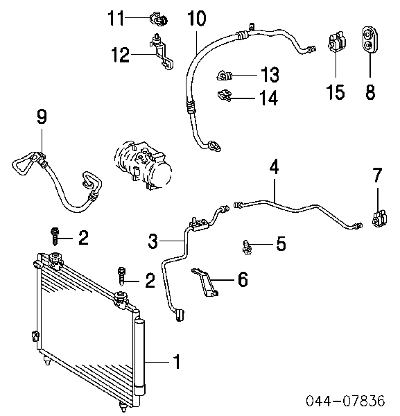 Радіатор кондиціонера 8845002170 Toyota
