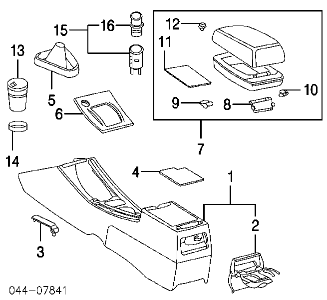 7410202140 Toyota Попільничка