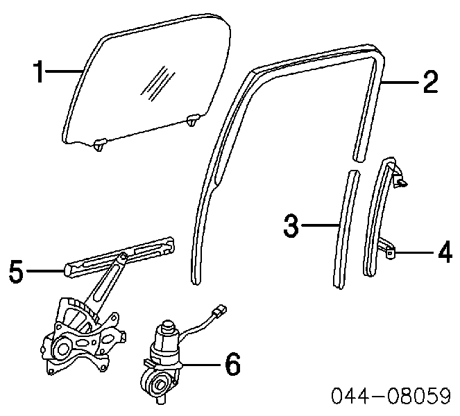 8571006090 Toyota Моторчик склопідйомника двері задніх, лівих