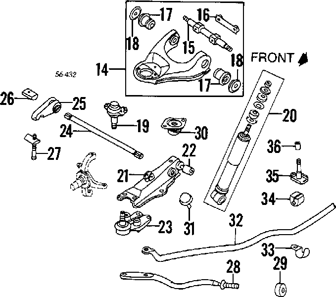 Амортизатор передній 94446373 Isuzu