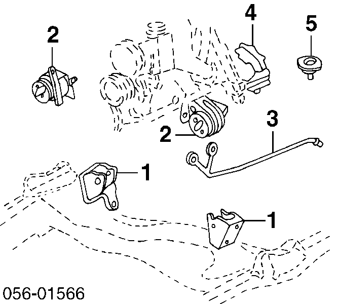 Подушка трансмісії (опора коробки передач) 8157198970 Isuzu