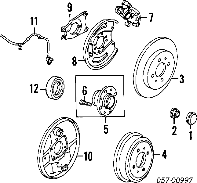 Супорт гальмівний задній правий RMR205147 Mitsubishi