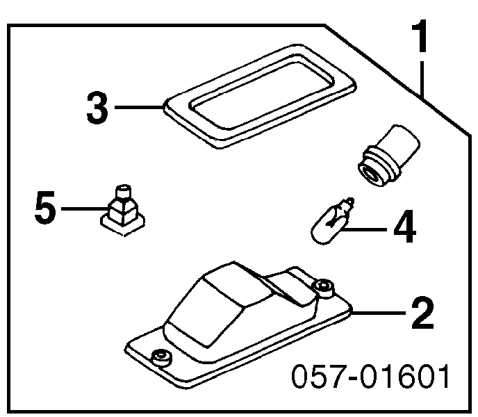 MB859364 Mitsubishi Ліхтар освітлення номерного знака