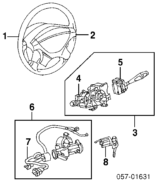 MR307228 Mitsubishi Рульове колесо