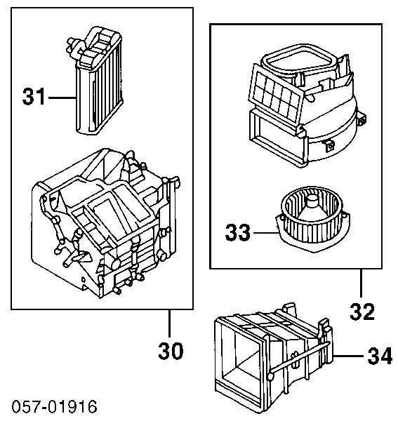 MR146936 China радіатор пічки (обігрівача)