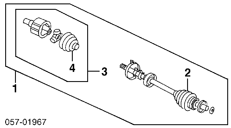 ШРУС зовнішній передній MR580561 Mitsubishi