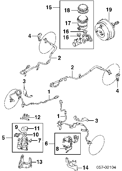 Блок керування АБС (ABS) MR129600 Mitsubishi