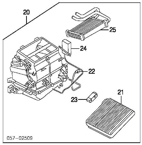 Радіатор пічки (обігрівача) MR500466 Mitsubishi