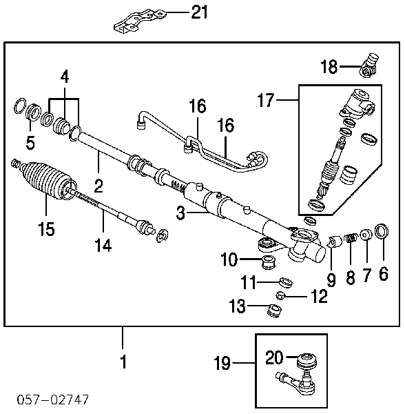 MR510406 Mitsubishi пильник рульового механізму/рейки