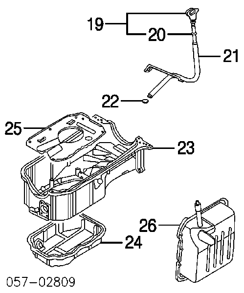 Кільце ущільнювача направляючої щупа рівня масла двигуна Mitsubishi Lancer 9 (CSA) (Міцубісі Лансер)