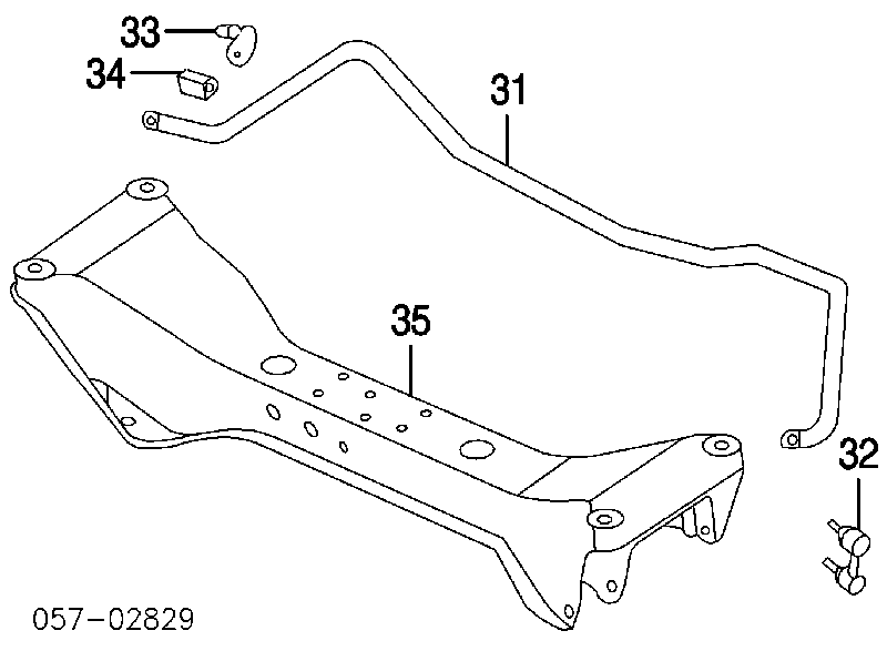  Стабілізатор задній Mitsubishi Galant 