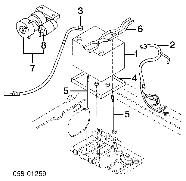 8970441450 Honda Тягове реле стартера