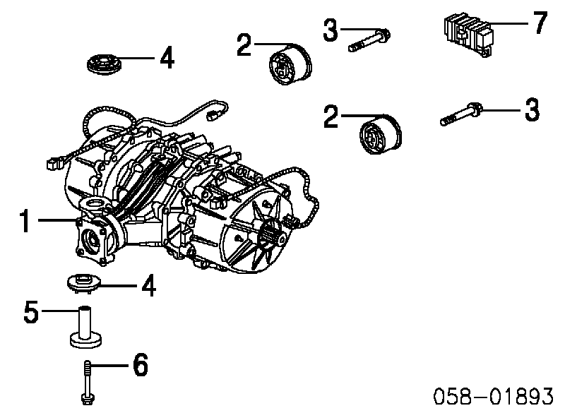 50721S3VA01 Honda сайлентблок (подушка редуктора заднього моста, задній правий)