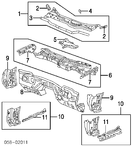 91508SM4003 Honda Автомобільне скло