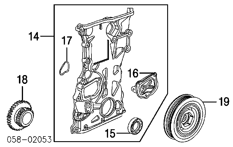 13620RAAA01 Honda зірка-шестерня приводу коленвалу двигуна