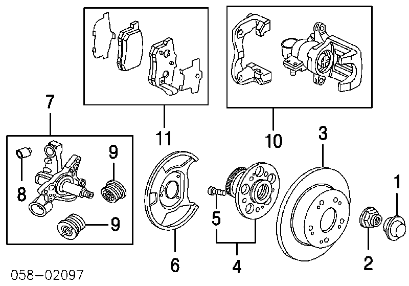 Купити 43022S5AJ00 Honda Задні колодки