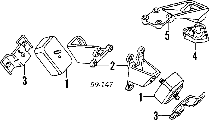 Подушка (опора) двигуна, задня Suzuki 1171080011 ціна, від 11.67 USD