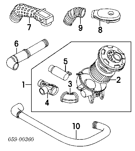 99000990YJ002 Suzuki Повітряний фільтр двигуна