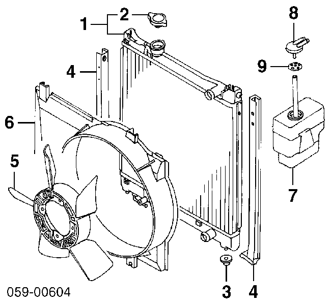 Вентилятор/крильчатка радіатора охолодження на Suzuki Jimny (FJ)