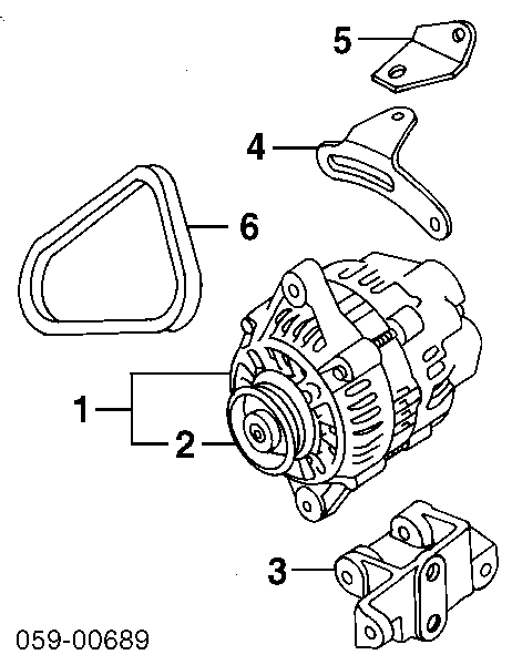 Ремінь приводний, агрегатів 1752182020 Suzuki