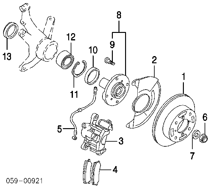 0938172002 Suzuki підшипник маточини передньої