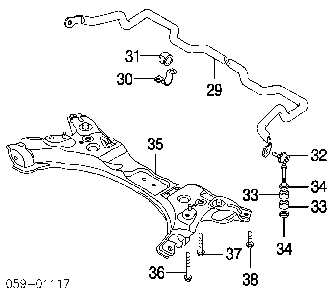 4581054G02 Suzuki Передня балка