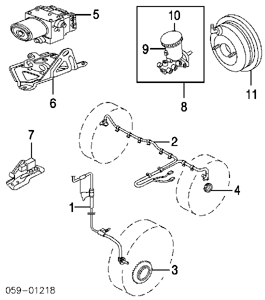 Датчик АБС (ABS) задній, лівий 5631052D00 Suzuki