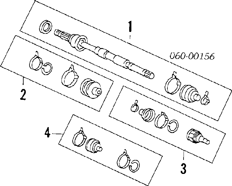 Пильник ШРУСа зовнішній, передній піввісі 4950924A00 Mitsubishi