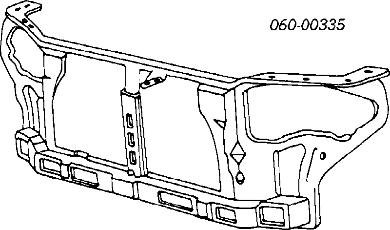 Супорт радіатора в зборі/монтажна панель кріплення фар Hyundai Lantra 1 (Хендай Лантра)
