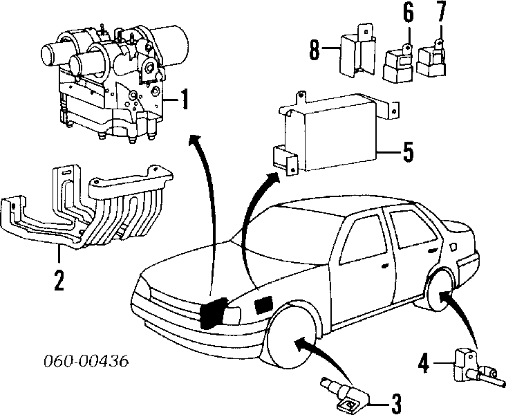 5891033000 Hyundai/Kia Блок управління АБС (ABS)