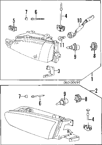 Фара ліва Hyundai Lantra 1 J-1