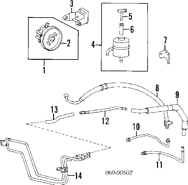 Насос гідропідсилювача керма (ГПК) 5711028200 Hyundai/Kia