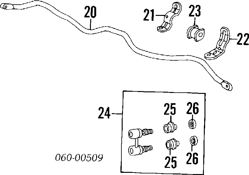 Стійка переднього стабілізатора Hyundai/Kia 5483037020