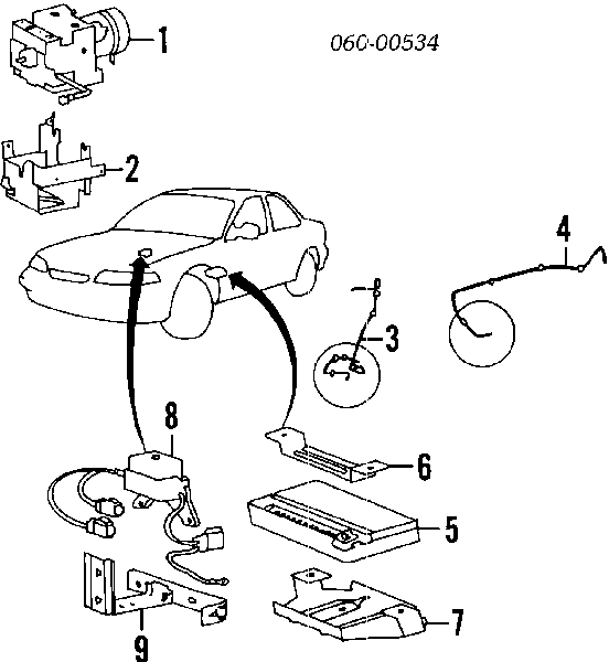 9567034502 Hyundai/Kia Датчик АБС (ABC) передній, лівий