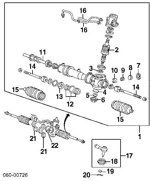 Рульова рейка R0909 Reikanen