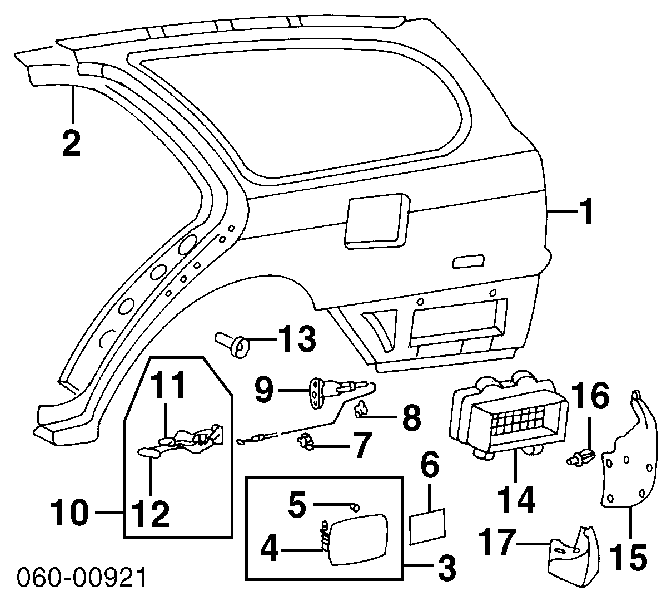 Ручка відкривання замка/лючка бензобака Hyundai I10 (PA) (Хендай Ай 10)
