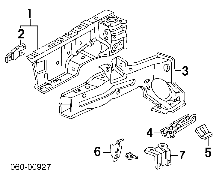 Панель бризковика (лонжерону) моторного відсіку, права Hyundai Accent (Хендай Акцент)