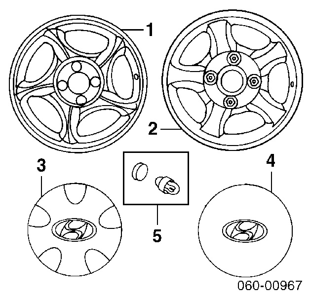 5296027600 Hyundai/Kia Ковпаки на колеса